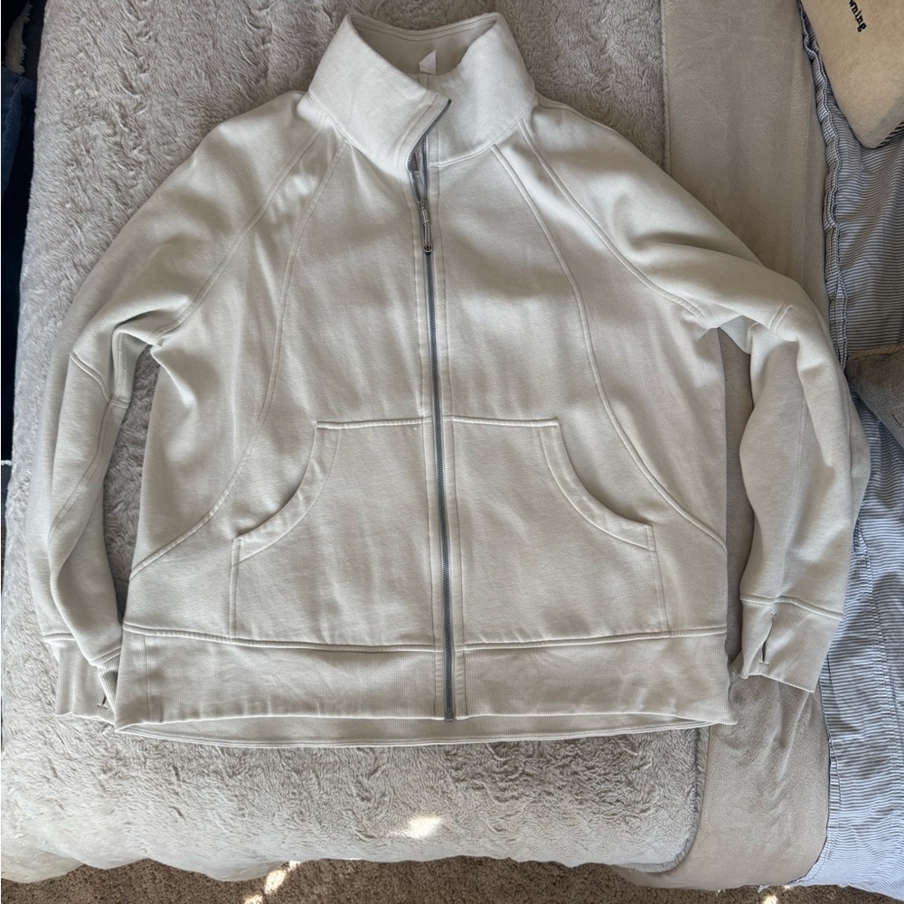Lululemon Cream Zip-Up Jacket